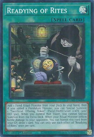 Readying of Rites Duelist's Advance Yu-Gi-Oh! card