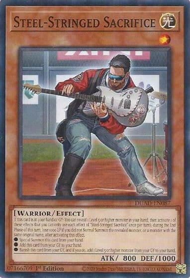Steel Stringed Sacrifice Duelist's Advance Yu-Gi-Oh! card