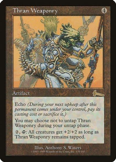 Thran Weaponry Urza's Legacy Magic card