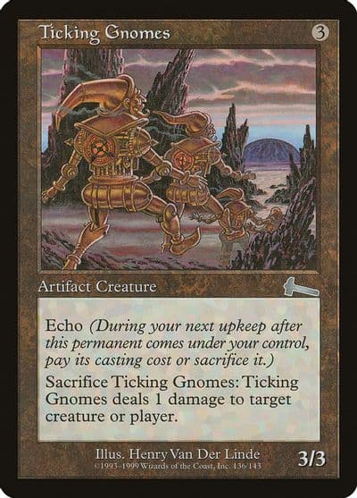 Ticking Gnomes Urza's Legacy Magic card