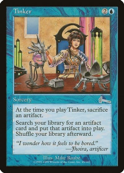 Tinker Urza's Legacy Magic card