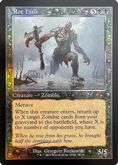 Rot Hulk Retro Frame Secret Lair Drop Series Magic card
