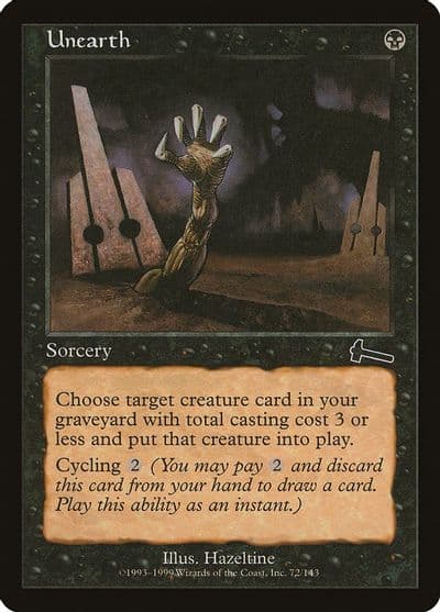 Unearth Urza's Legacy Magic card