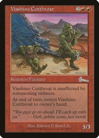 Viashino Cutthroat Urza's Legacy Magic card