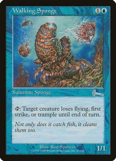 Walking Sponge Urza's Legacy Magic card