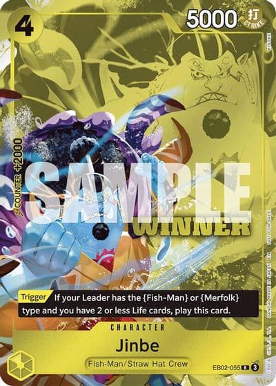 Jinbe Winner Pack 2025 Vol 3 One Piece Promotion Cards One Piece card