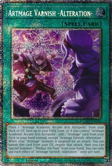 Artmage Varnish Alteration Starlight Rare Duelist's Advance Yu-Gi-Oh! card