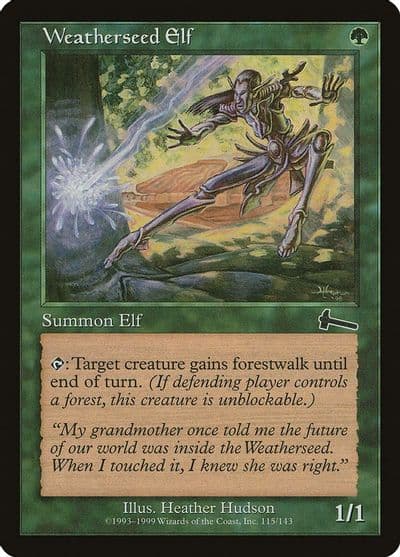 Weatherseed Elf Urza's Legacy Magic card