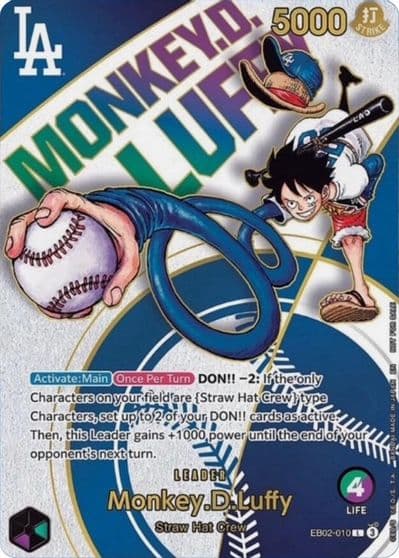 MonkeyDLuffy 010 Dodgers x ONE PIECE One Piece Promotion Cards One Piece card