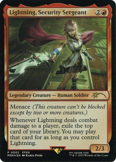 Lightning Security Sergeant Costco Bundle Unique and Miscellaneous Promos Magic card