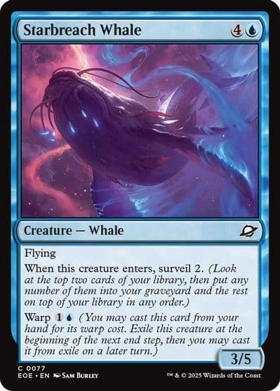Starbreach Whale Edge of Eternities Magic card