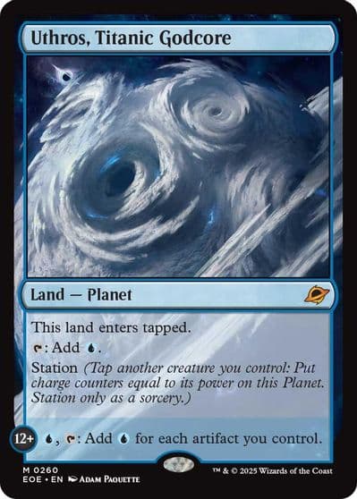 Uthros Titanic Godcore Edge of Eternities Magic card