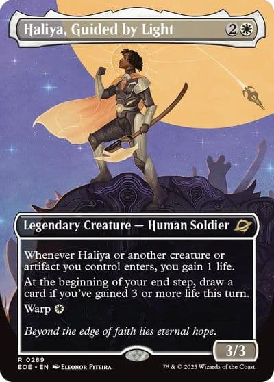 Haliya Guided by Light Borderless Edge of Eternities Magic card