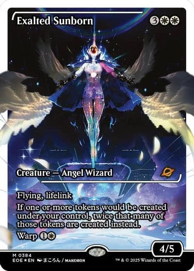 Exalted Sunborn Showcase Fracture Foil Edge of Eternities Magic card