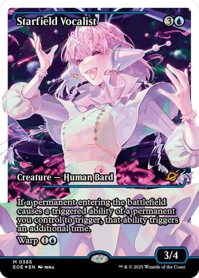 Starfield Vocalist Showcase Fracture Foil Edge of Eternities Magic card