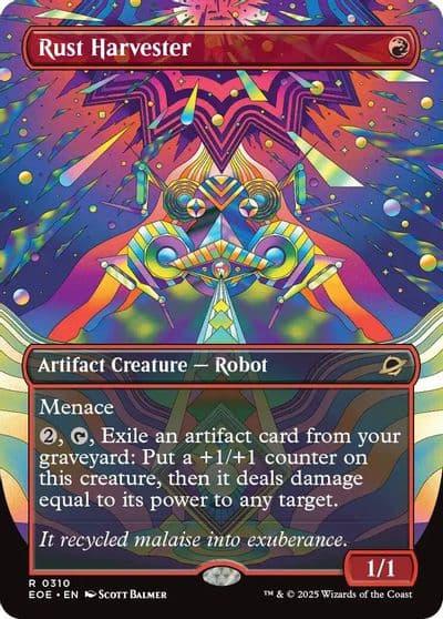 Rust Harvester Borderless Edge of Eternities Magic card