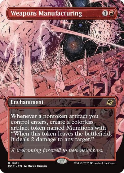 Weapons Manufacturing Borderless Edge of Eternities Magic card