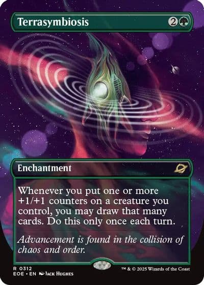 Terrasymbiosis Borderless Edge of Eternities Magic card