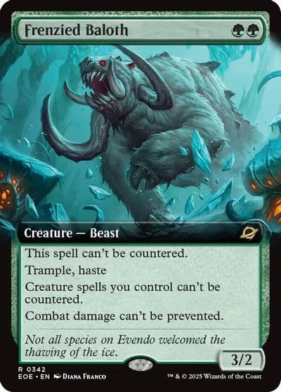Frenzied Baloth Extended Art Edge of Eternities Magic card