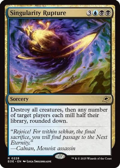 Singularity Rupture Edge of Eternities Magic card