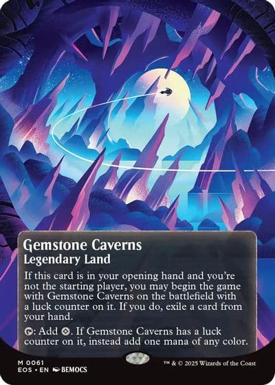 Gemstone Caverns 0061 Borderless Edge of Eternities: Stellar Sights Magic card