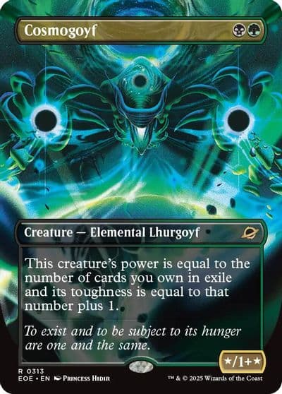 Cosmogoyf Borderless Edge of Eternities Magic card
