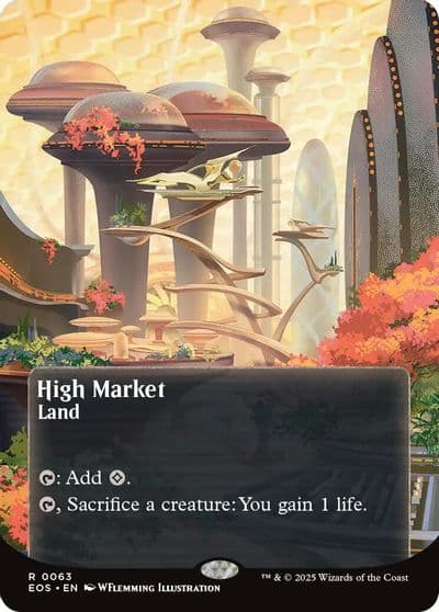 High Market 0063 Borderless Edge of Eternities: Stellar Sights Magic card