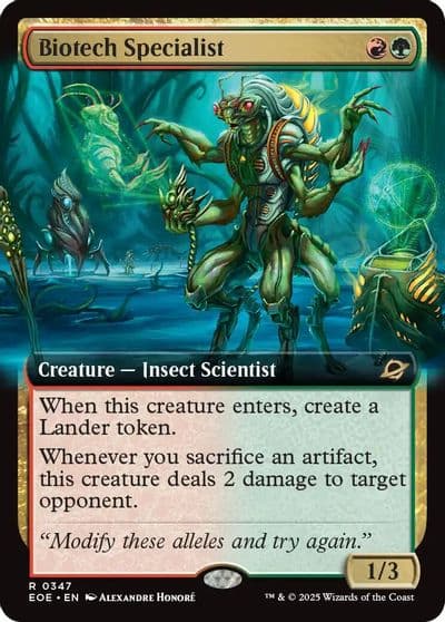 Biotech Specialist Extended Art Edge of Eternities Magic card