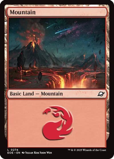 Mountain 0274 Edge of Eternities Magic card