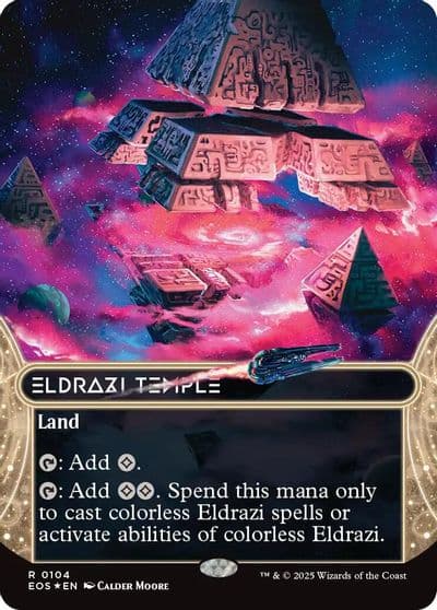 Eldrazi Temple 0104 Borderless Galaxy Foil Edge of Eternities: Stellar Sights Magic card