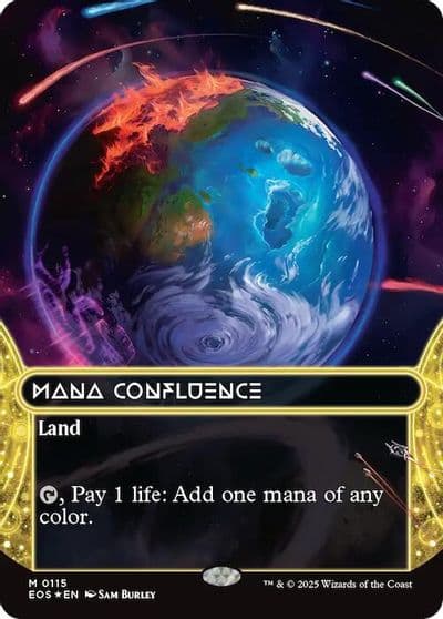 Mana Confluence 0115 Borderless Galaxy Foil Edge of Eternities: Stellar Sights Magic card
