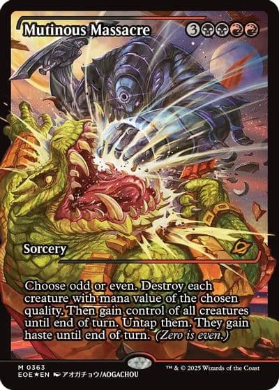 Mutinous Massacre Showcase Edge of Eternities Magic card