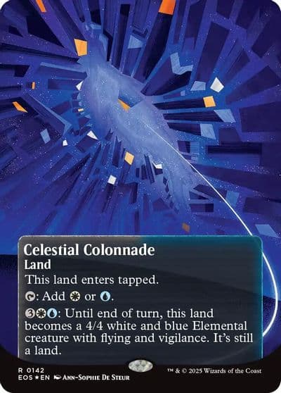 Celestial Colonnade 0142 Borderless Galaxy Foil Edge of Eternities: Stellar Sights Magic card