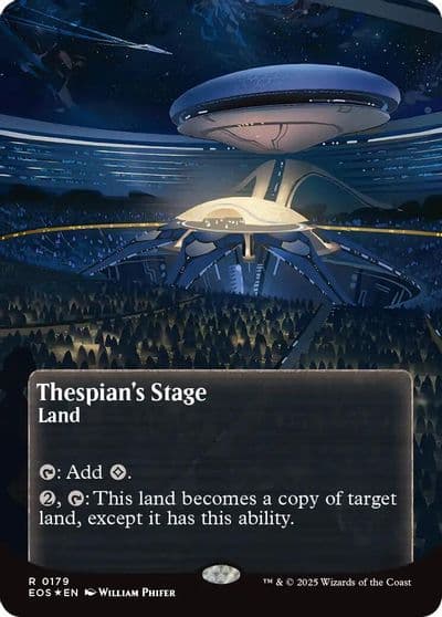 Thespians Stage 0179 Borderless Galaxy Foil Edge of Eternities: Stellar Sights Magic card