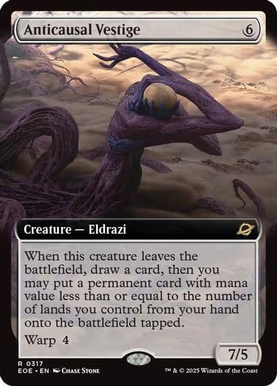 Anticausal Vestige Extended Art Edge of Eternities Magic card
