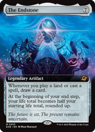 The Endstone Extended Art Edge of Eternities Magic card