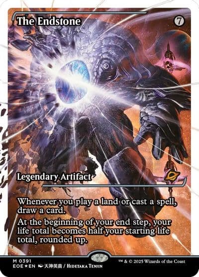 The Endstone Showcase Fracture Foil Edge of Eternities Magic card