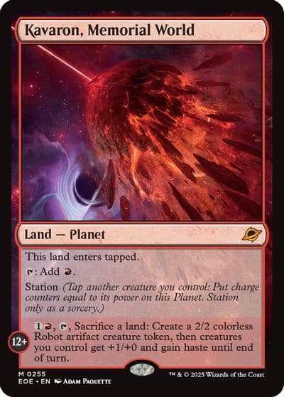 Kavaron Memorial World Edge of Eternities Magic card