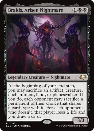 Braids Arisen Nightmare Commander: Edge of Eternities Magic card