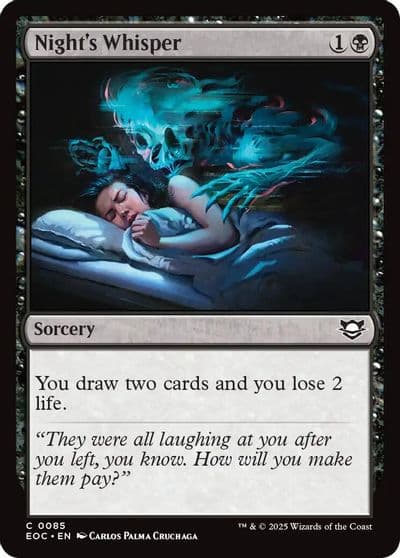 Nights Whisper Commander: Edge of Eternities Magic card