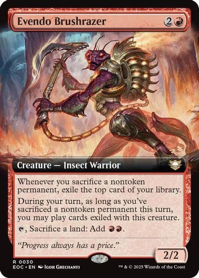 Evendo Brushrazer Extended Art Commander: Edge of Eternities Magic card