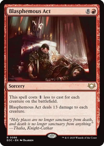 Blasphemous Act Commander: Edge of Eternities Magic card