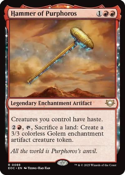 Hammer of Purphoros Commander: Edge of Eternities Magic card