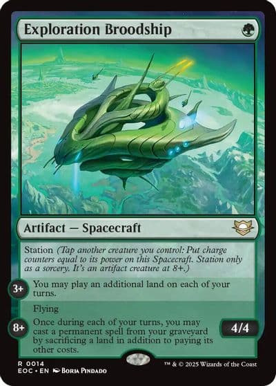 Exploration Broodship Commander: Edge of Eternities Magic card