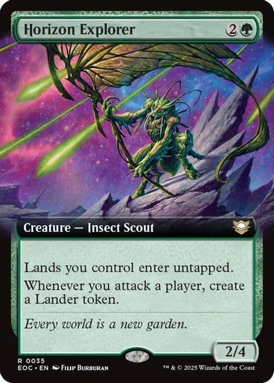 Horizon Explorer Extended Art Commander: Edge of Eternities Magic card