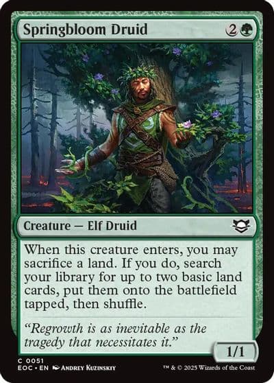 Springbloom Druid Commander: Edge of Eternities Magic card