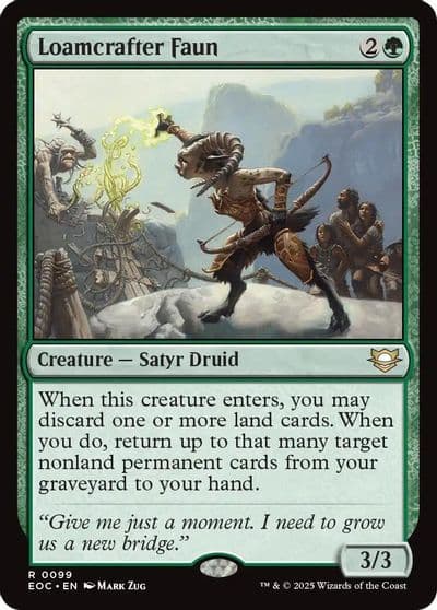 Loamcrafter Faun Commander: Edge of Eternities Magic card
