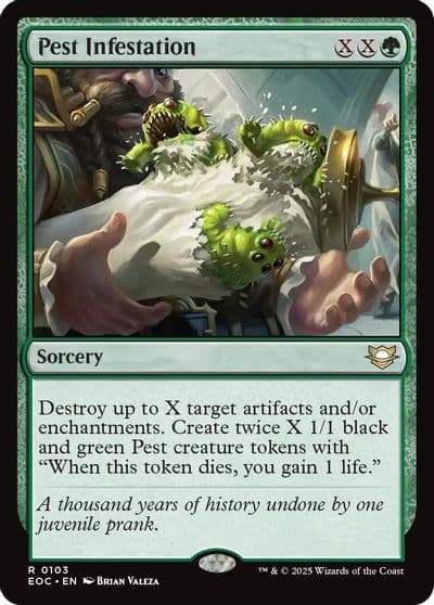 Pest Infestation Commander: Edge of Eternities Magic card