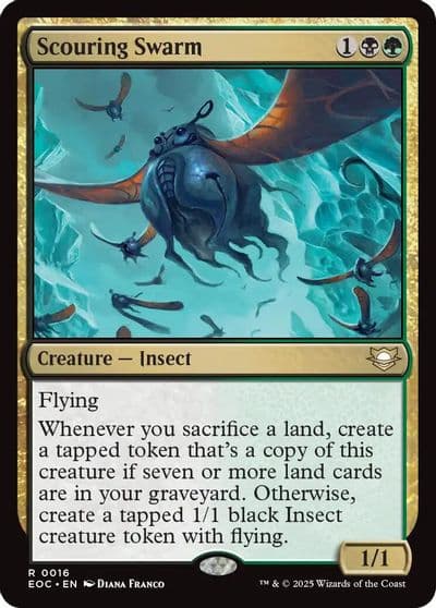 Scouring Swarm Commander: Edge of Eternities Magic card