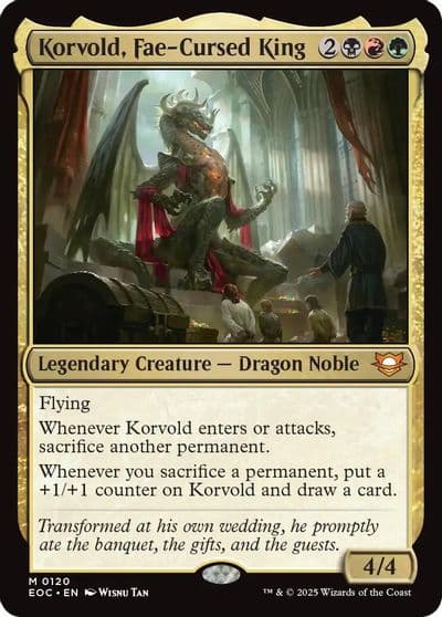 Korvold Fae Cursed King Commander: Edge of Eternities Magic card